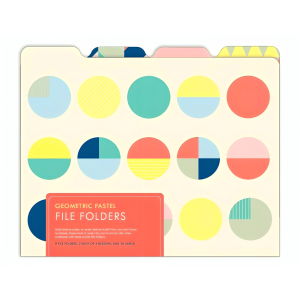 Geometric Pastel File Folder